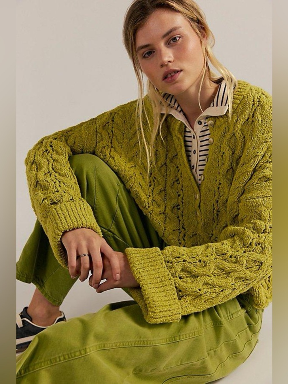 Free people Polly Cable-Knit Sweater - Picture 5 of 10
